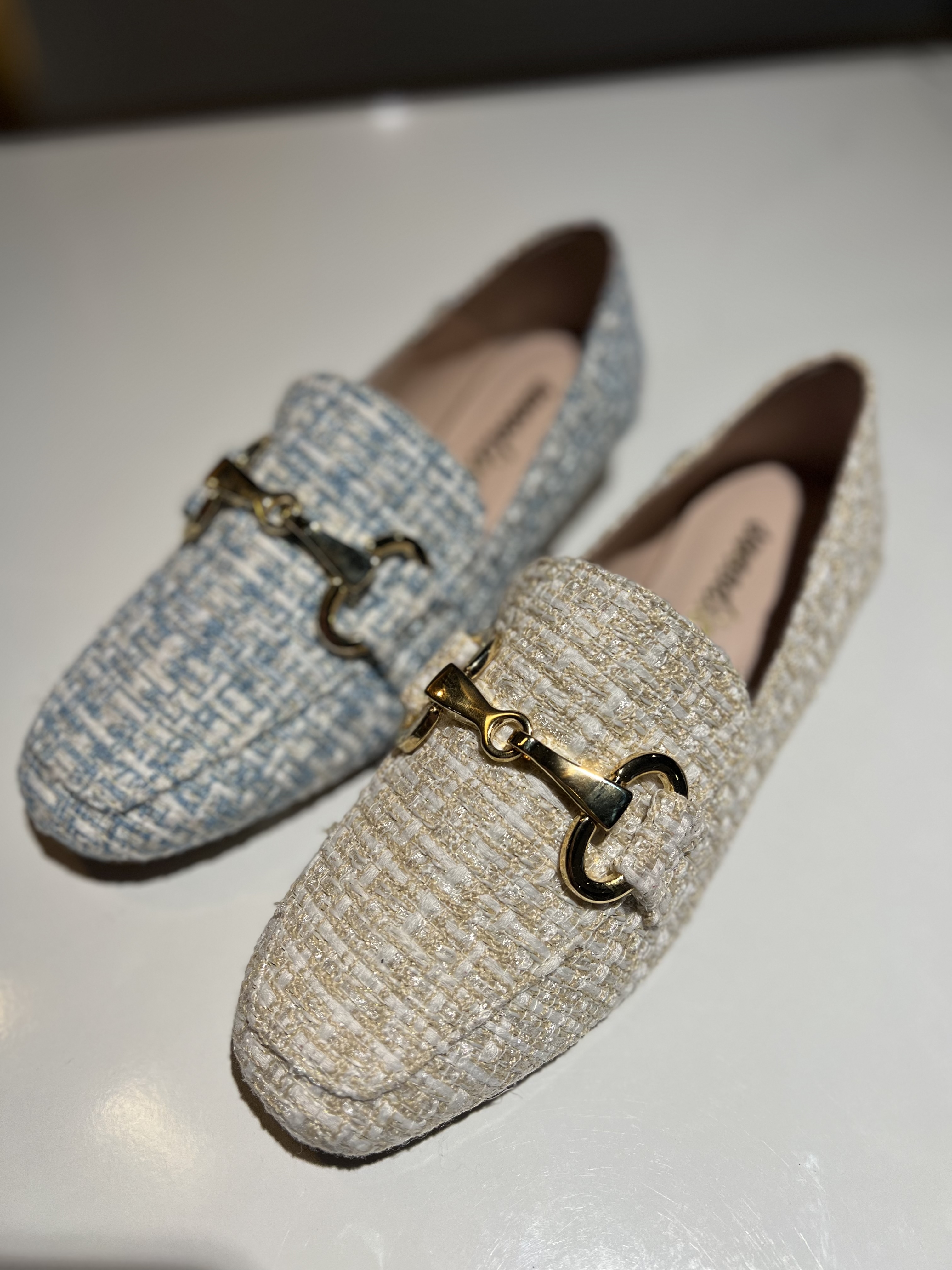 Swoodies Loafers Tweed Beige