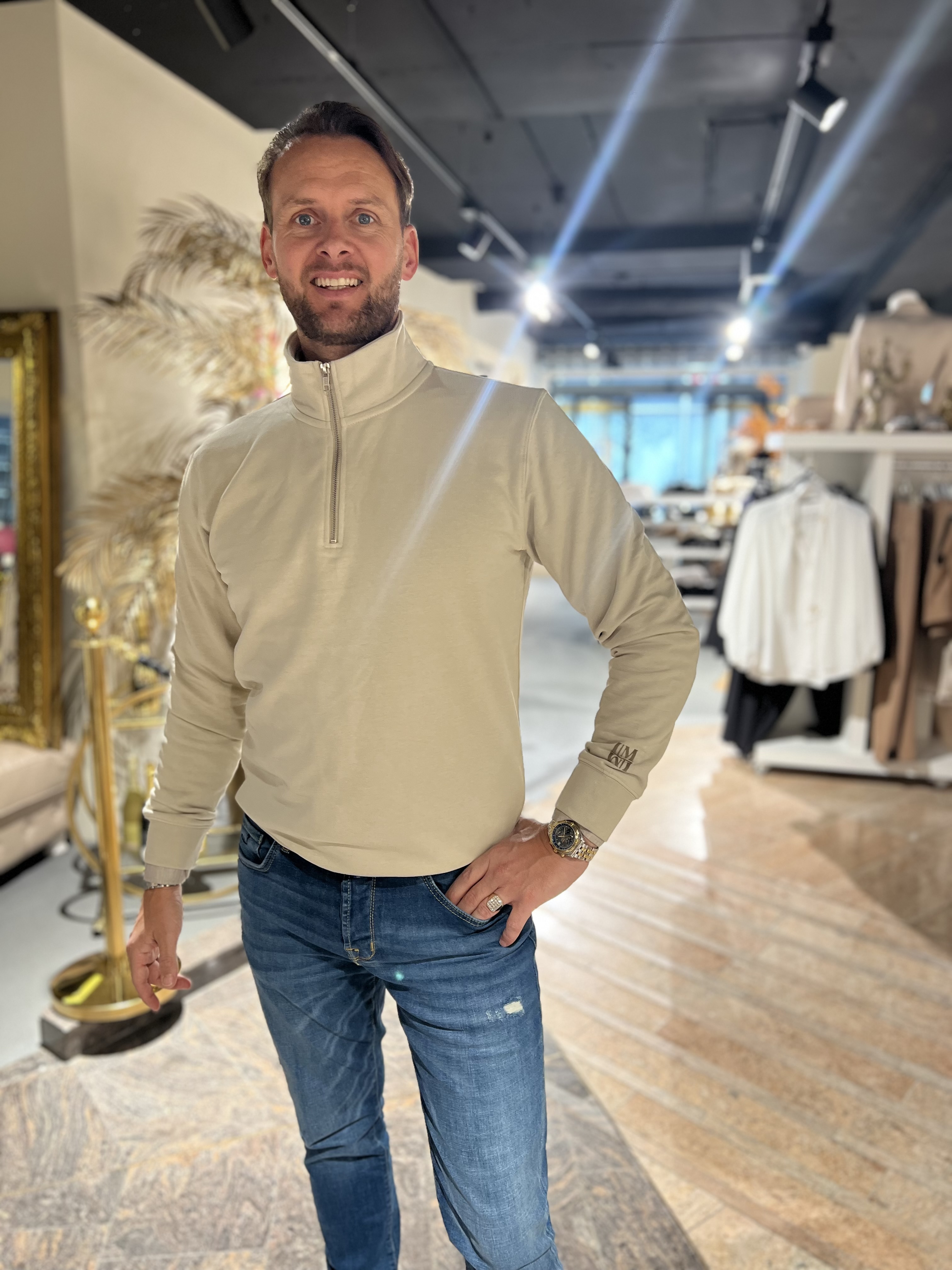 I'M The Label Zipper Arthur Beige