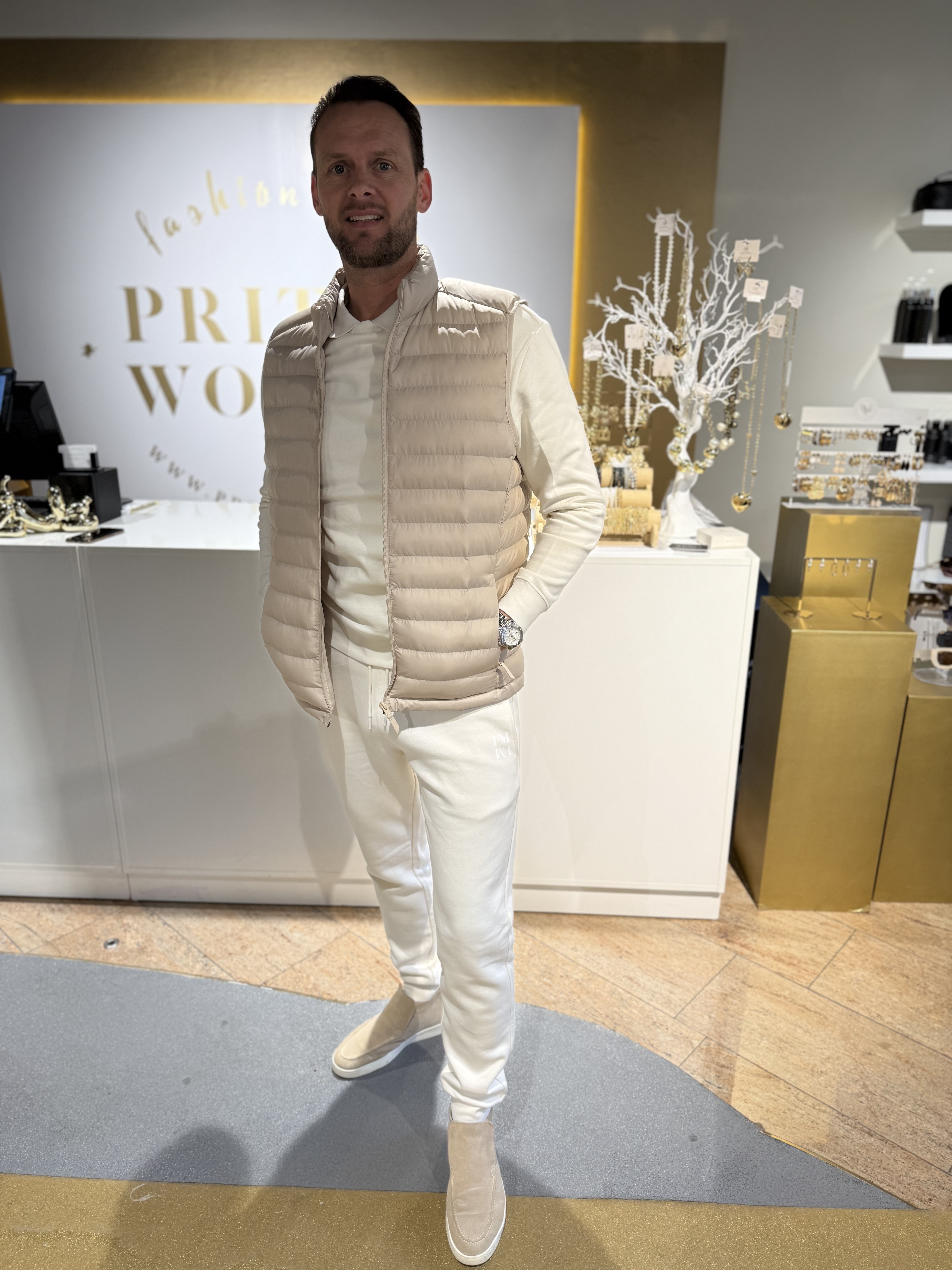 I'M The Label Jog Pantalon Niels Creme