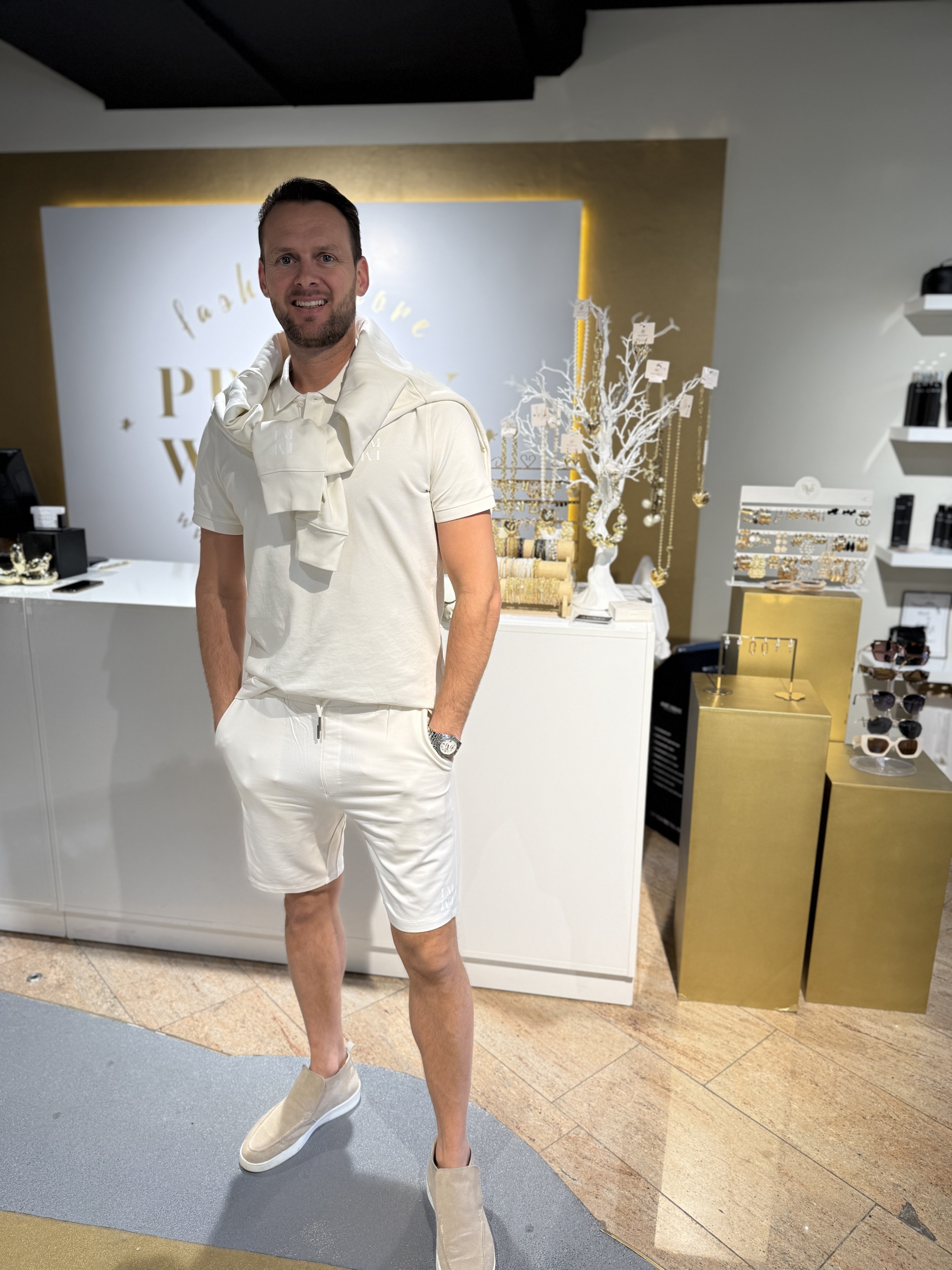 I'M The Label Korte Pantalon Niels Creme