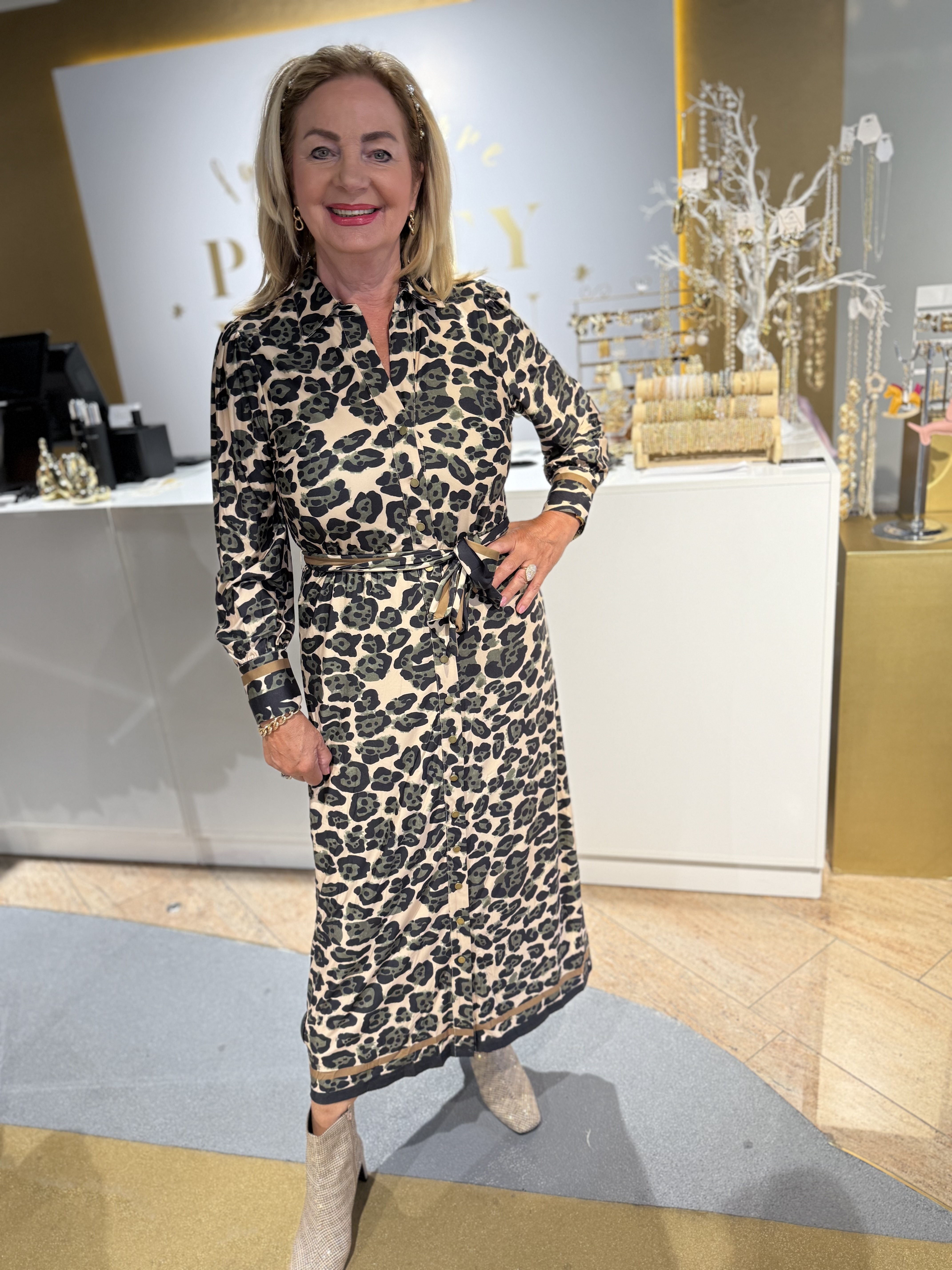 K Design Maxi Jurk Leopard B112 P014