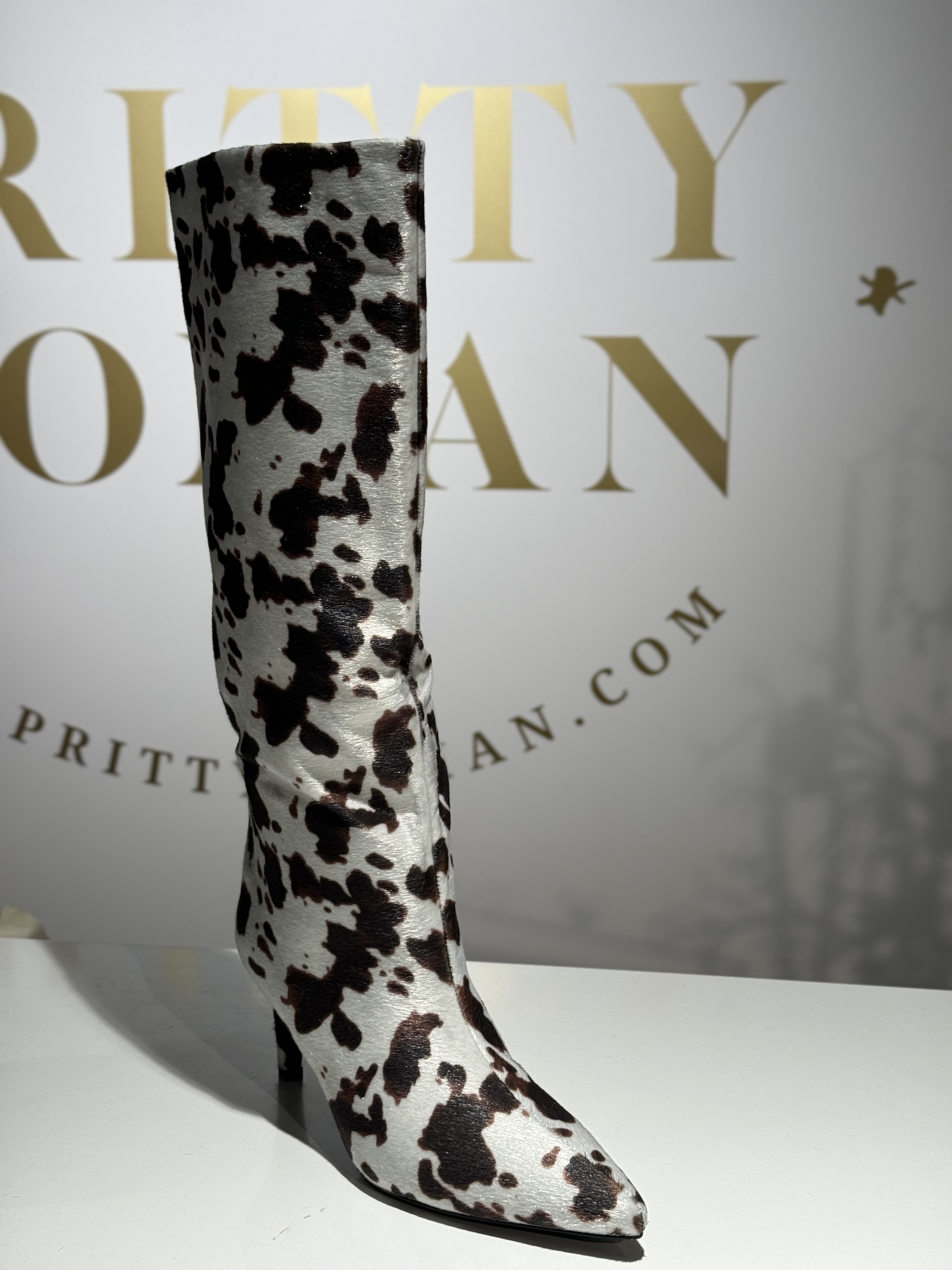 Hairy Cow Print Boot