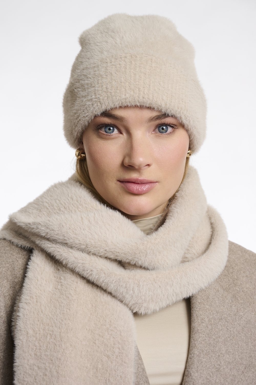 Rino & Pelle Nadine Beanie Knitted Stone