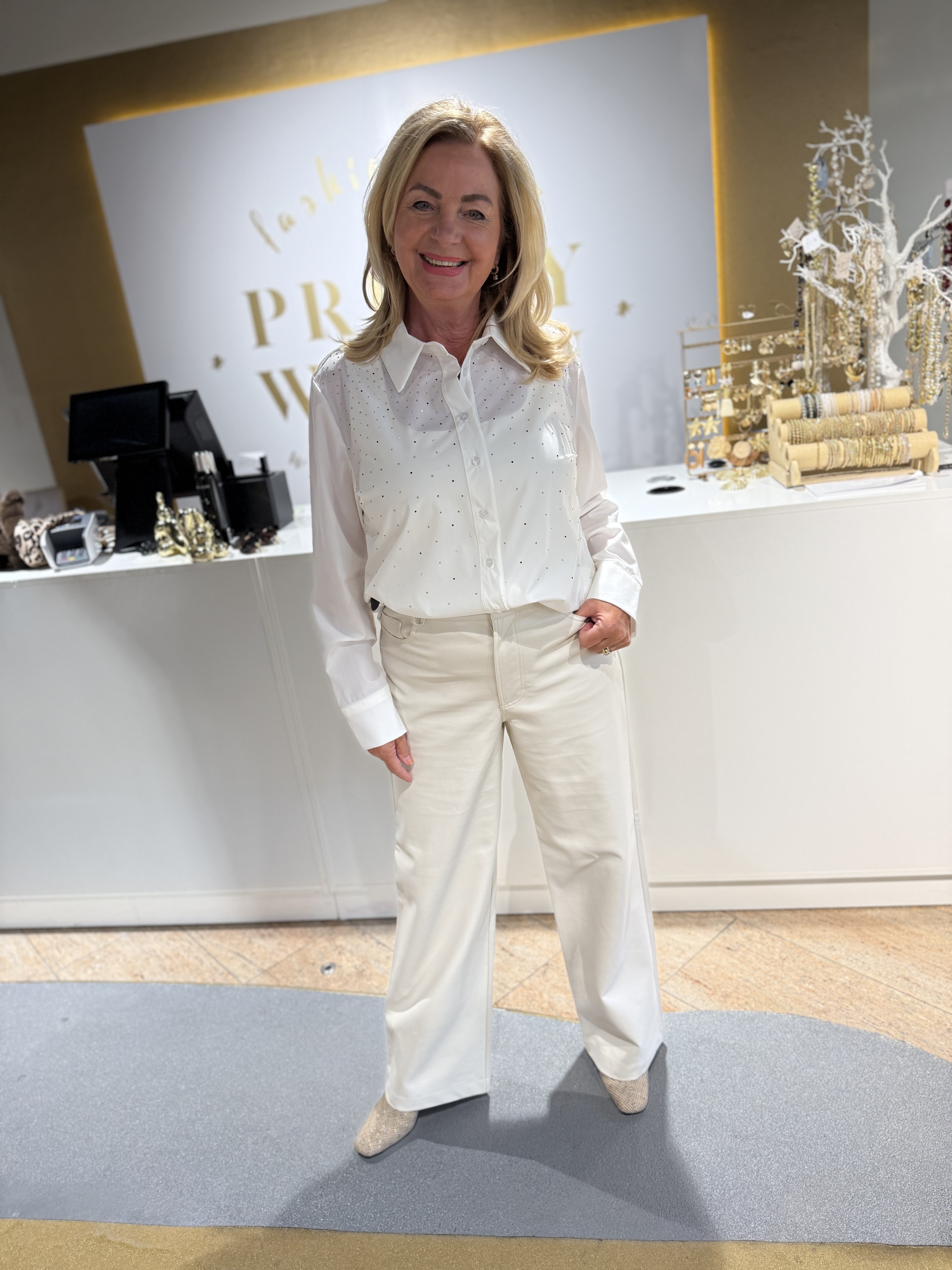 Glitter Blouse White