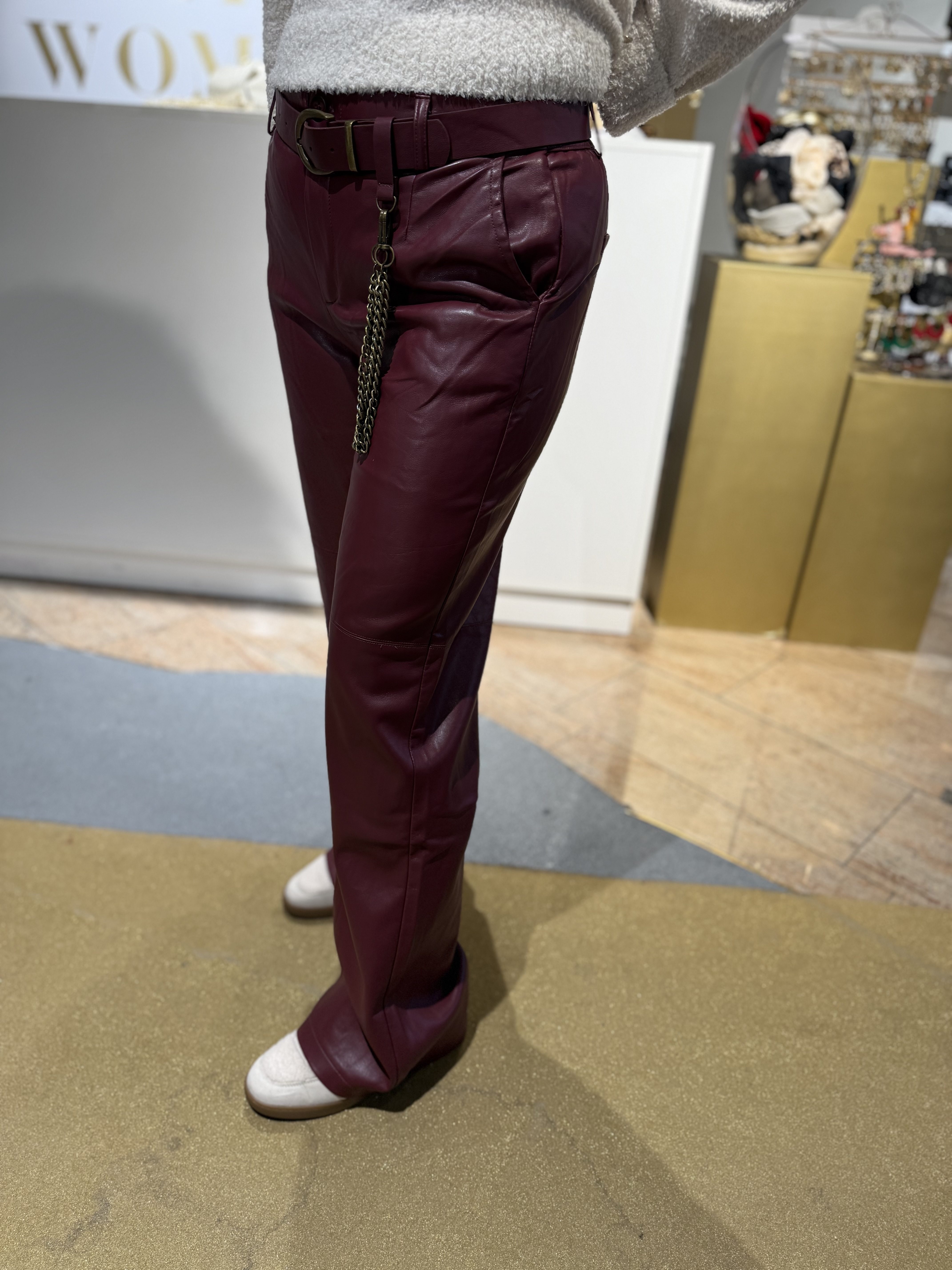 K Design Broek Red Mahogany B751