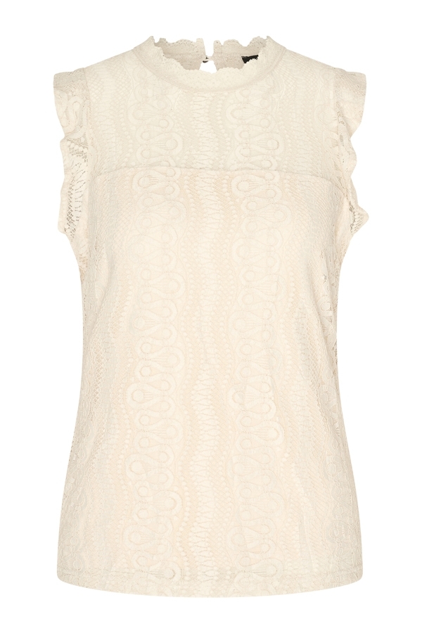 Mi Piace Top Mouwloos Kant